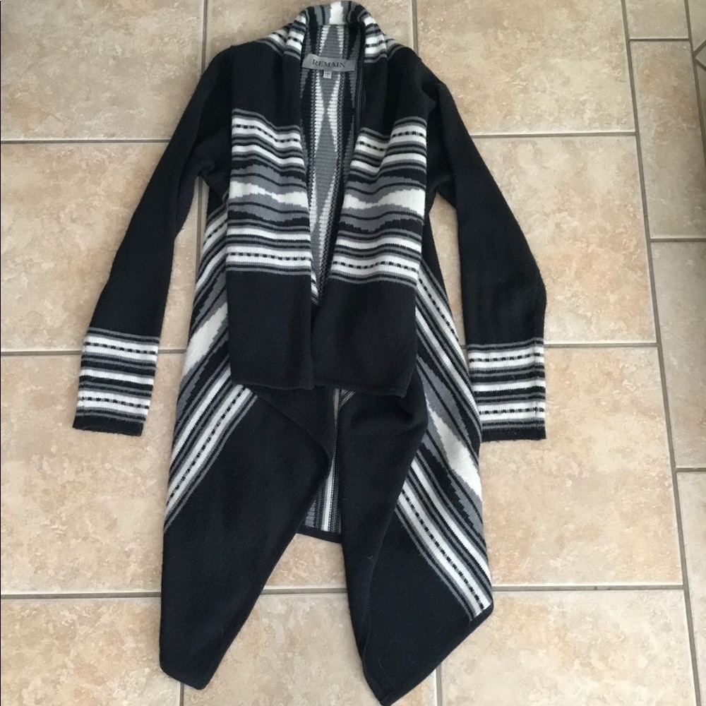 Remain Aztec Print Long open cardigan sweater | Size Small